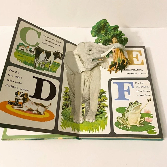Vintage 1994 Pop Up Animal Alphabet Book Ronald Fritz Random House Books - Picture 5 of 6